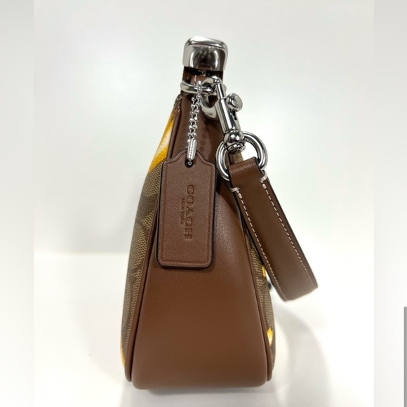 COACH Banana Brown Nolita In Signature Print - Picture 8 of 12